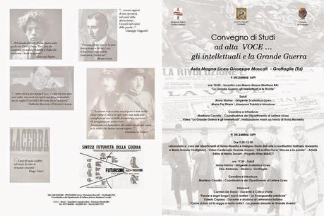 EVENTO NAZIONALE/4 DICEMBRE //CONVEGNO I LETTERATI E LA GRANDE GUERRA/