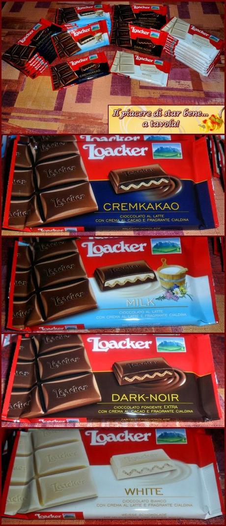 Il Cioccolato Loacker - cioccolato,crema e wafer!!!
