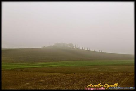 la pioggia e la nebbia