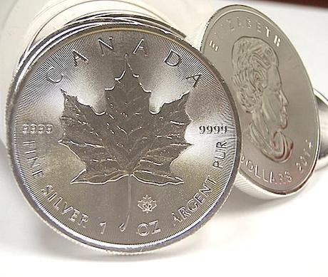 monete d'argento Maple Leafs