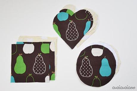 Free Tutorial: Easy pot holder pattern using the method Turn and Topstitch. Part of the 