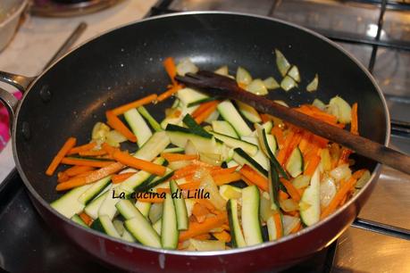 Gnocchi: Gnocchi di riso cinesi con verdure