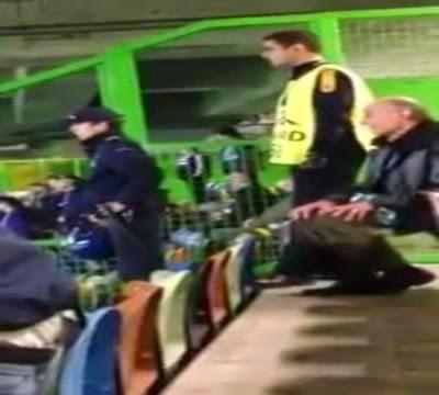 (VIDEO)Tifoso dello Sporting festeggia così il gol contro il Maribor... :) #respect