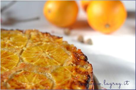 torta rovesciata all'arancia e cardamomo