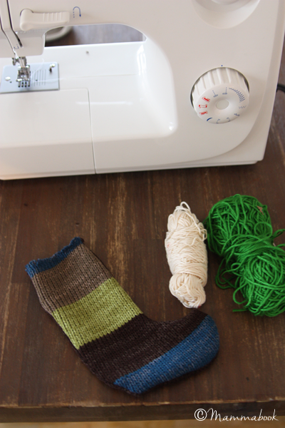 Un calzino (riciclato) per Nikolaus – DIY recycled Christmas sock