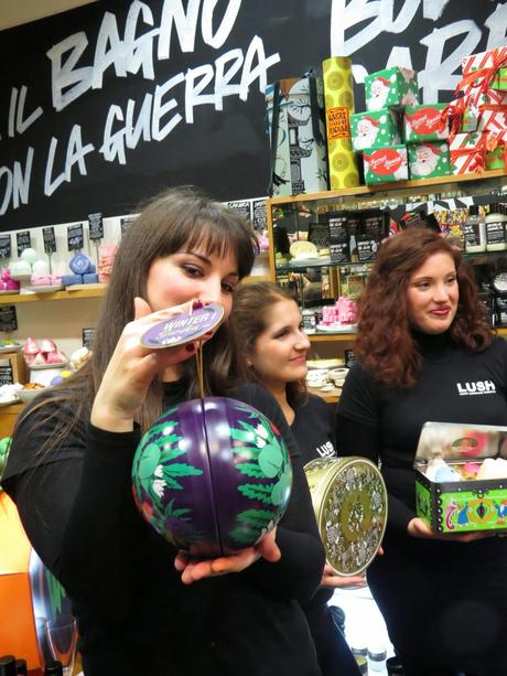 Natale 2014: le idee regalo Lush presentate al Beauty Happy Hour della bottega di Pisa