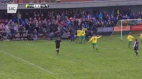 (VIDEO)Pitch invasion... - Muriau Caernarfon - Welsh style