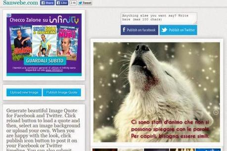 Image Quote Generator: crea immagini con testi personalizzati per facebook e twitter