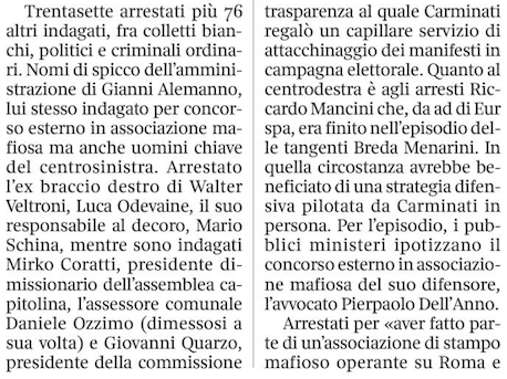 Ecco perché Mafia Capitale non sorprende neppure un po' i lettori di Roma fa Schifo. Tutto già detto e scritto nero su bianco anche nei dettagli. Ora si cambi profondamente