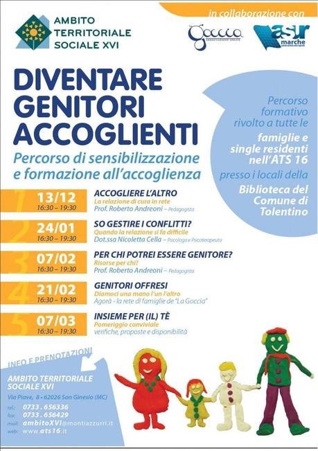 Diventare genitori accoglienti: corso a Tolentino (Mc)