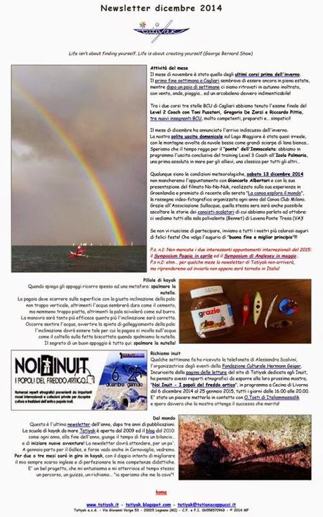 December newsletter... the last one for a while!