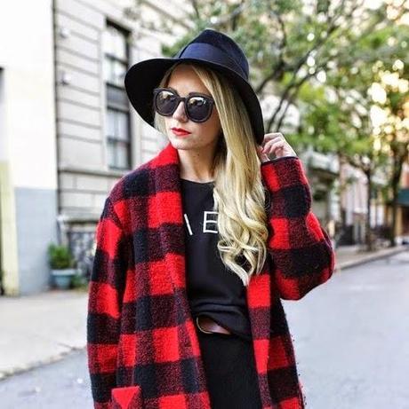 INSPIRATION: ROSSO ...DICEMBRE blogger outfit tartan