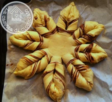 Stella di Natale di pan brioches