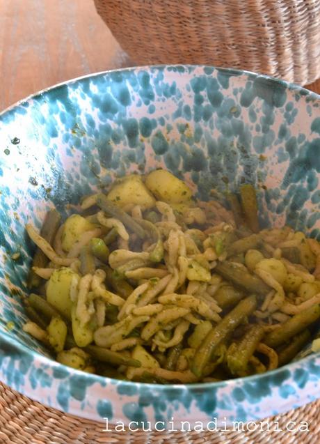 trofie con pesto,fagiolini e patate