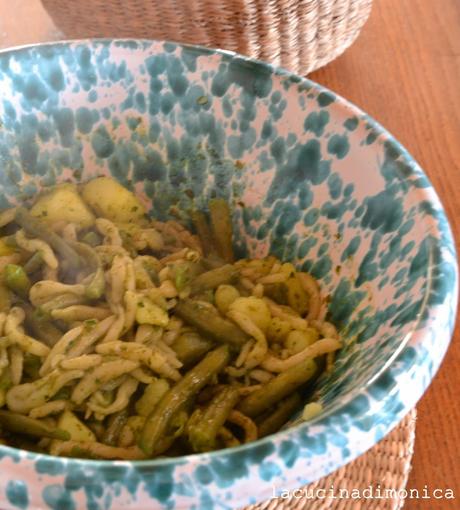 trofie con pesto,fagiolini e patate