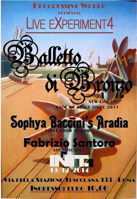 BALLETTO DI BRONZO LIVE: 19 Dicembre, Roma BALLETTO DI BRONZO LIVE: 19 Dicembre, Roma