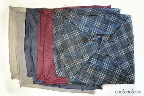 How to make a waterproof picnic blanket from umbrella fabric and a sheet! Have eco-friendly fun in the great outdoors without getting damp! A tutorial by www.cucicucicoo.com