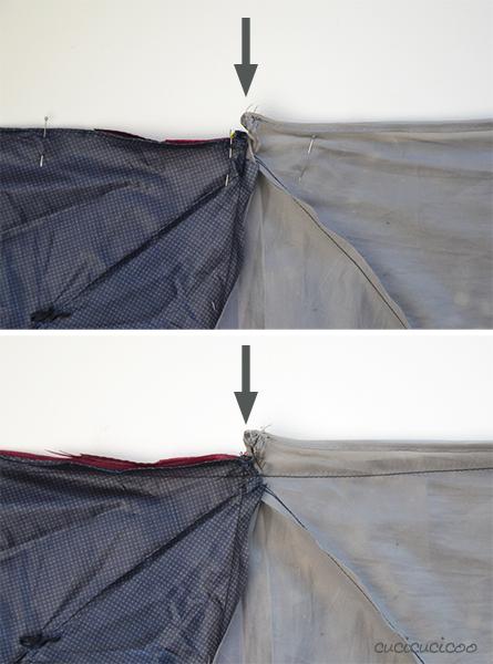 How to make a waterproof picnic blanket from umbrella fabric and a sheet! Have eco-friendly fun in the great outdoors without getting damp! A tutorial by www.cucicucicoo.com