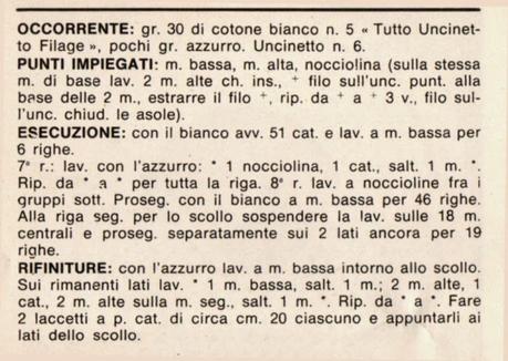 Lavori l'uncinetto: Bavaglini azzurro rosa 