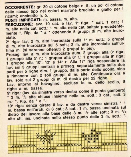 Lavori con l'uncinetto: Bavaglini ricamati