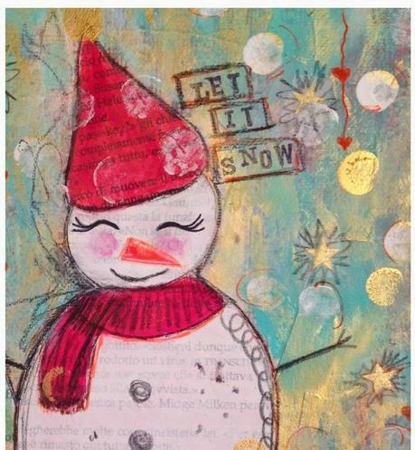 Come fare un quadro con la tecnica mixed media- Tutorial di Rosa e Turchese Come fare un quadro con la tecnica mixed media- Tutorial di Rosa e Turchese
