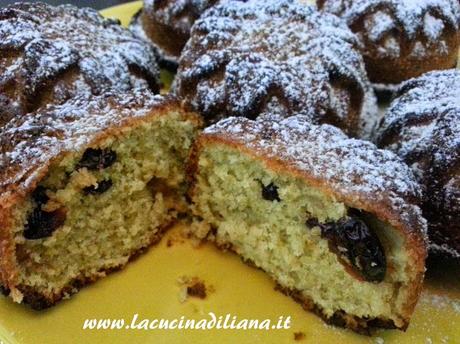 Tortine con crusca d'avena e Mirtilli