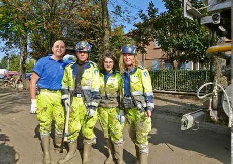 L'alluvione da sfogliare con i volontari fidentini