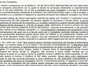 Diffida inviata Presidente dell'Assemblea Soci dell'ASP Fidenza.