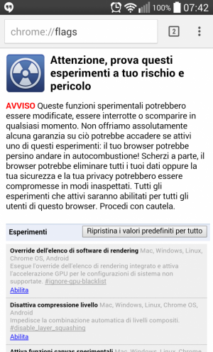 modalità lettura su Google Chrome