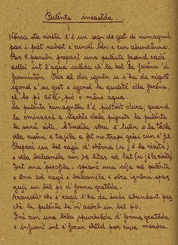 Pulénta incasêda, Polenta pasticciata alla romagnola