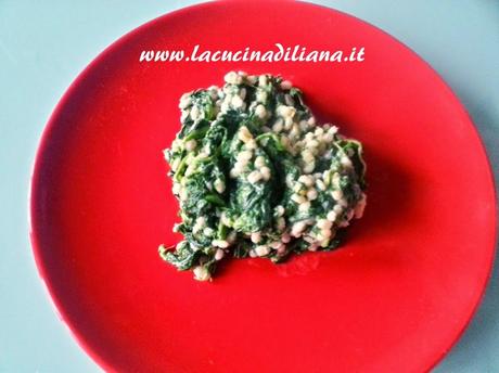 Orzotto con Spinaci e Formaggio