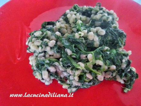 Orzotto con Spinaci e Formaggio