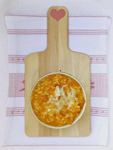 Risotto filante alla zucca e toma piemontese DOP