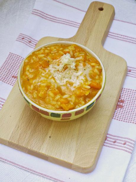 Risotto filante alla zucca e toma piemontese DOP