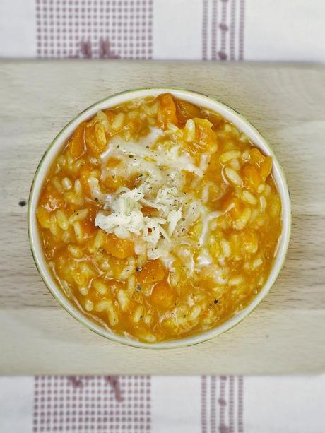 Risotto filante alla zucca e toma piemontese DOP