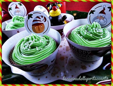 Cupcakes di Natale all'arancia e cardamomo con gelatina di mosto primitivo / Christmas cupcakes with orange and cardamom with jelly juice primitive