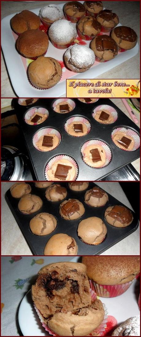 Muffin dal cuore cioccolatoso