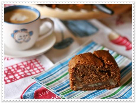 Ciambellone al cioccolato e banane 3