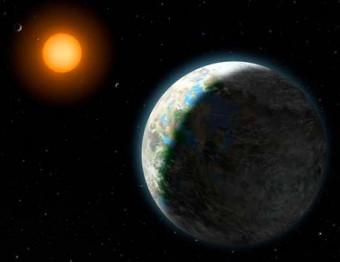 Visione artistica di un pianeta extrasolare simile alla Terra