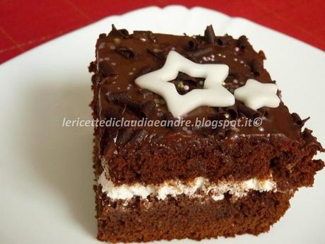 Torta al cioccolato, nocciole e amaretto con stelline per.... Elisa