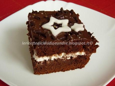 Torta al cioccolato, nocciole e amaretto con stelline per.... Elisa