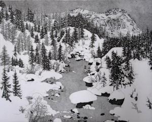 APPUNTI DI VIAGGIO il paesaggio alpino nelle incisioni di Federica Galli i libri materici di Gabriella Benedini 