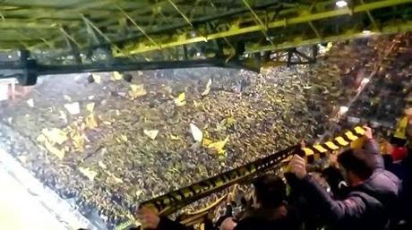 (VIDEO)Borussia Dortmund fans @ Signal Iduna Park vs Hoffenheim