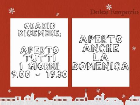 Dolce Emporio è aperto la domenica!