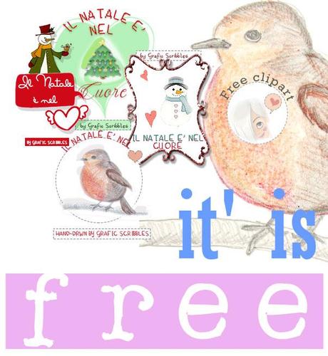 Free Clipart Natalizie e una scusa ai Pettirosso