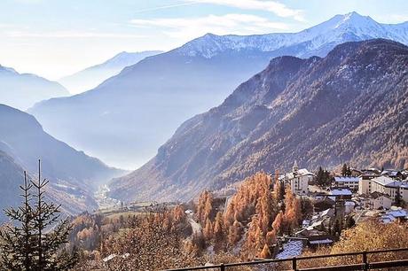 Vista dall'alto di Torgnon