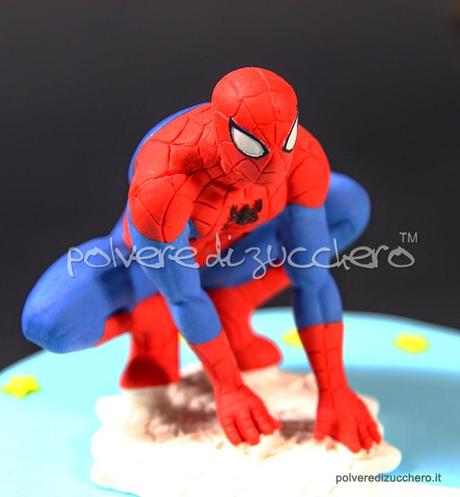 Torta uomo ragno per un bimbo: spiderman cake