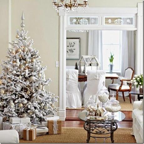 case e interni - Natale combinazione colori sgabby chic