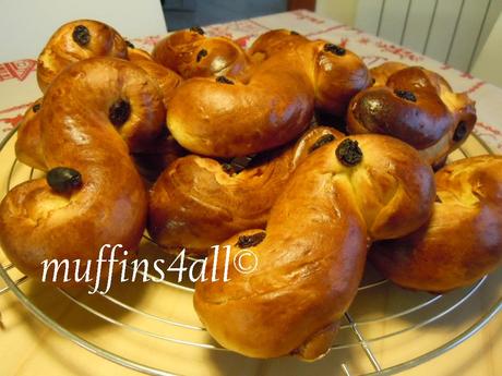 Lussekatter a lievitazione naturale, con LNL