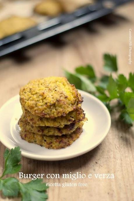 Burger con miglio e verza,ricetta gluten free